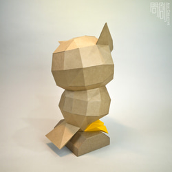 問創Askcreative DIYペーパークラフト手作3D紙模型擺飾 壁飾 掛飾 小動物系列 - 貓頭鷹 第3張的照片