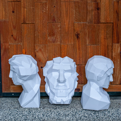 DIY手作3D紙模型 石膏像雕塑系列 - 阿格里帕角面 (3色可選) 第7張的照片