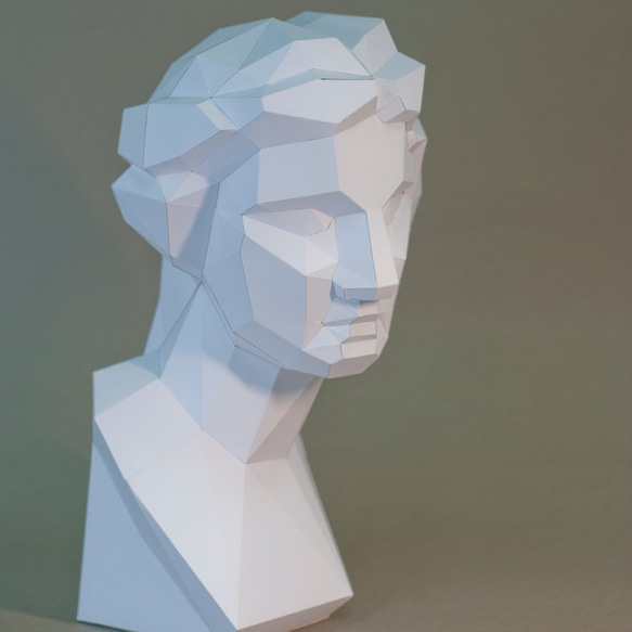 DIY手作3D紙模型 石膏像雕塑系列 - 石膏像系列 - 維納斯角面 (3色可選) 第2張的照片