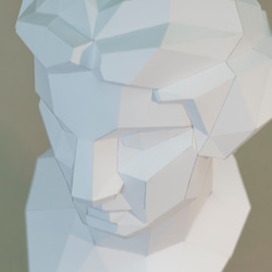 DIY手作3D紙模型 石膏像雕塑系列 - 石膏像系列 - 維納斯角面 (3色可選) 第3張的照片