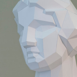DIY手作3D紙模型 石膏像雕塑系列 - 石膏像系列 - 維納斯角面 (3色可選) 第4張的照片