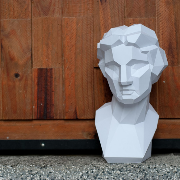 DIY手作3D紙模型 石膏像雕塑系列 - 石膏像系列 - 維納斯角面 (3色可選) 第7張的照片
