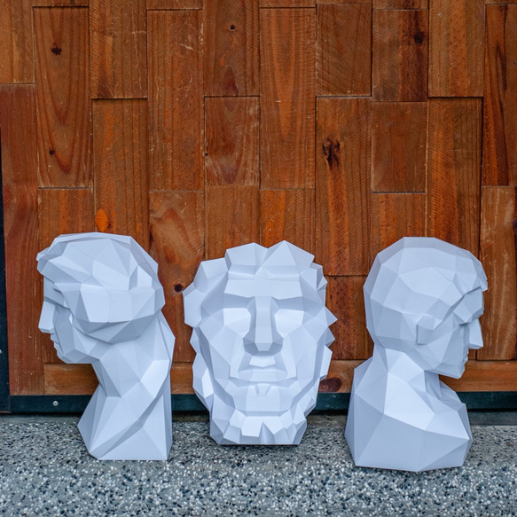 DIY手作3D紙模型 石膏像雕塑系列 - 石膏像系列 - 維納斯角面 (3色可選) 第8張的照片