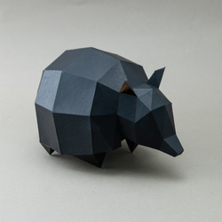 DIY手作3D紙模型擺飾 小動物系列 - 犰狳 (4色可選) 第2張的照片