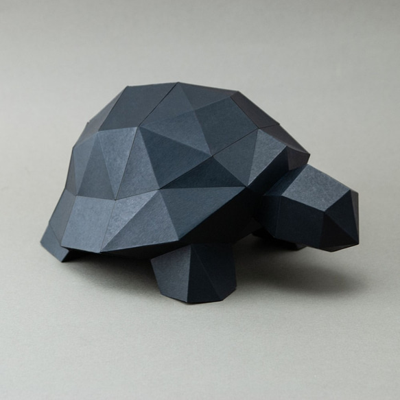 DIY手作3D紙模型擺飾 小動物系列 - 烏龜 (4色可選) 第3張的照片