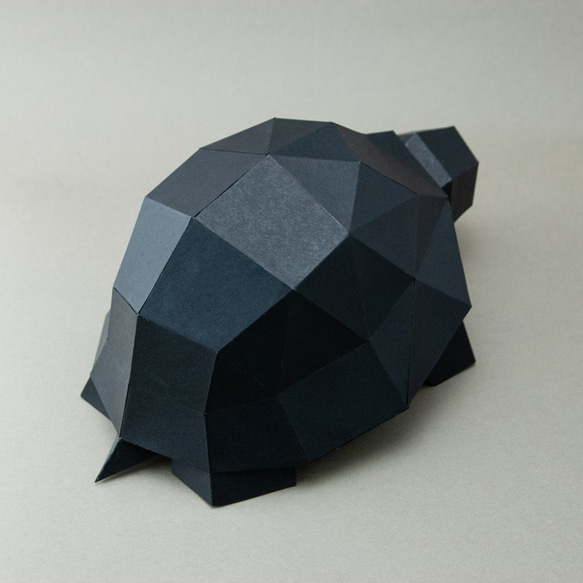 DIY手作3D紙模型擺飾 小動物系列 - 烏龜 (4色可選) 第5張的照片