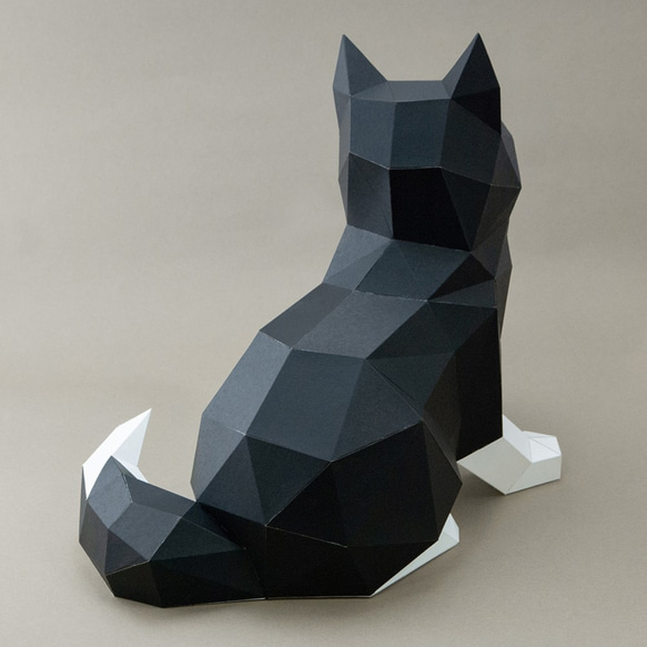 DIY手作3D紙模型擺飾 狗狗系列 搗蛋呆萌哈士奇 (3色可選) 第4張的照片
