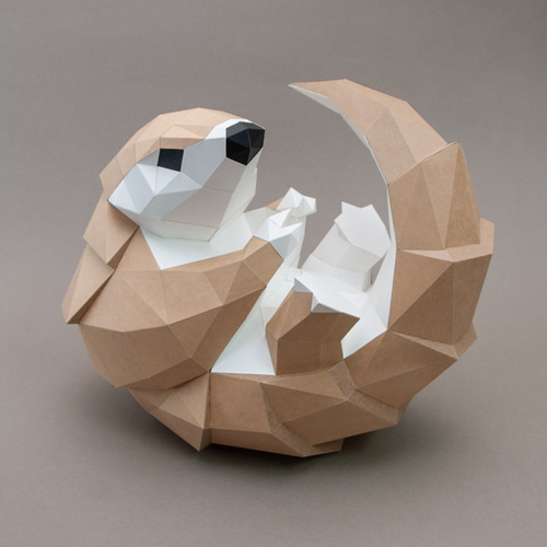 DIY 手作り 3D ペーパー モデル デコレーション 台湾絶滅危惧種