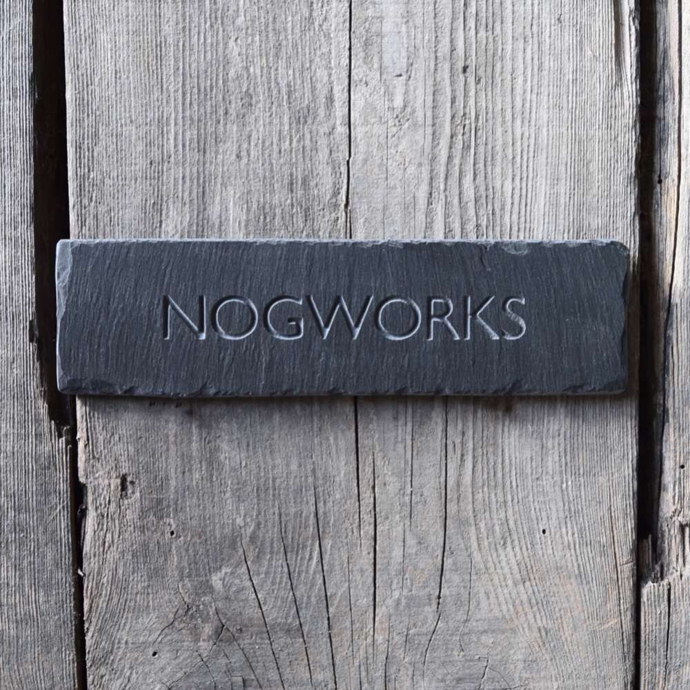 ブラックスレート表札【190㎜×50㎜】