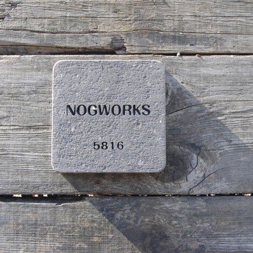 表札【150㎜×150㎜ 角丸】 ネームプレート タフストーン 石材 シンプル