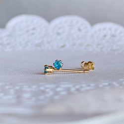 14kgf フローライトとアイオライトのピアス 楽天市場】フローライト ピアス イヤリング / 14KGF ゴールド