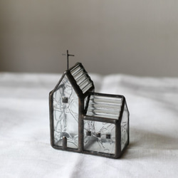 【受注制作】小さな小さな教会の花器 2枚目の画像