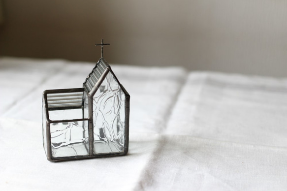 【受注制作】小さな小さな教会の花器 3枚目の画像