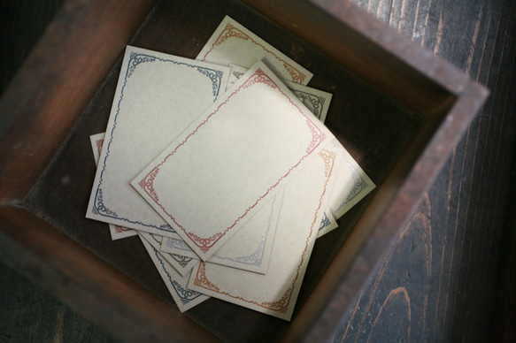 【２セット】装飾活字ミニメッセージカード all Antique -31- 7枚目の画像