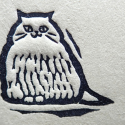 黒谷和紙×活版印刷「ねこ・ネコ・猫」しおり2種セット 4枚目の画像