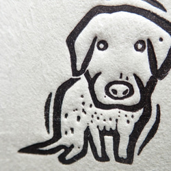 黒谷和紙×活版印刷「いぬ・イヌ・犬」しおり2種セット 4枚目の画像