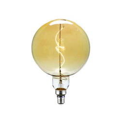 WeBulb ｜復古LED吊燈- G63 / 圓球造型燈絲燈泡+吸頂吊線燈頭[啞光鍍金] 第3張的照片