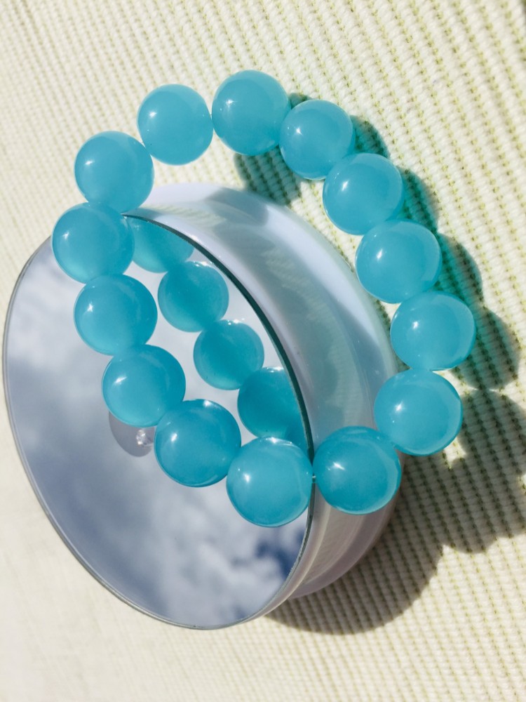 爽やかに美しい°˖✧◝(⁰▿⁰)◜✧˖°✨　特価　アンダラクリスタル「ソーダ」ブレスレット１１ｍｍ