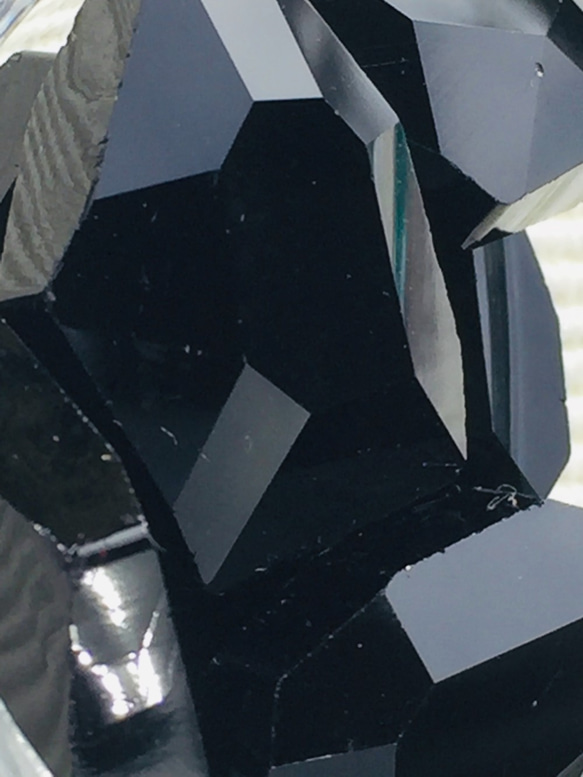 貴重✨シエラネバダ産アンダラクリスタルの巨大ビーズ「漆黒ジェット」　超パワフル✊ 2枚目の画像