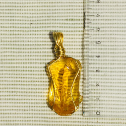 特価インドネシア産アンダラ　黄金ブレスレットとペンダントのセットセール　＋握り石　 4枚目の画像