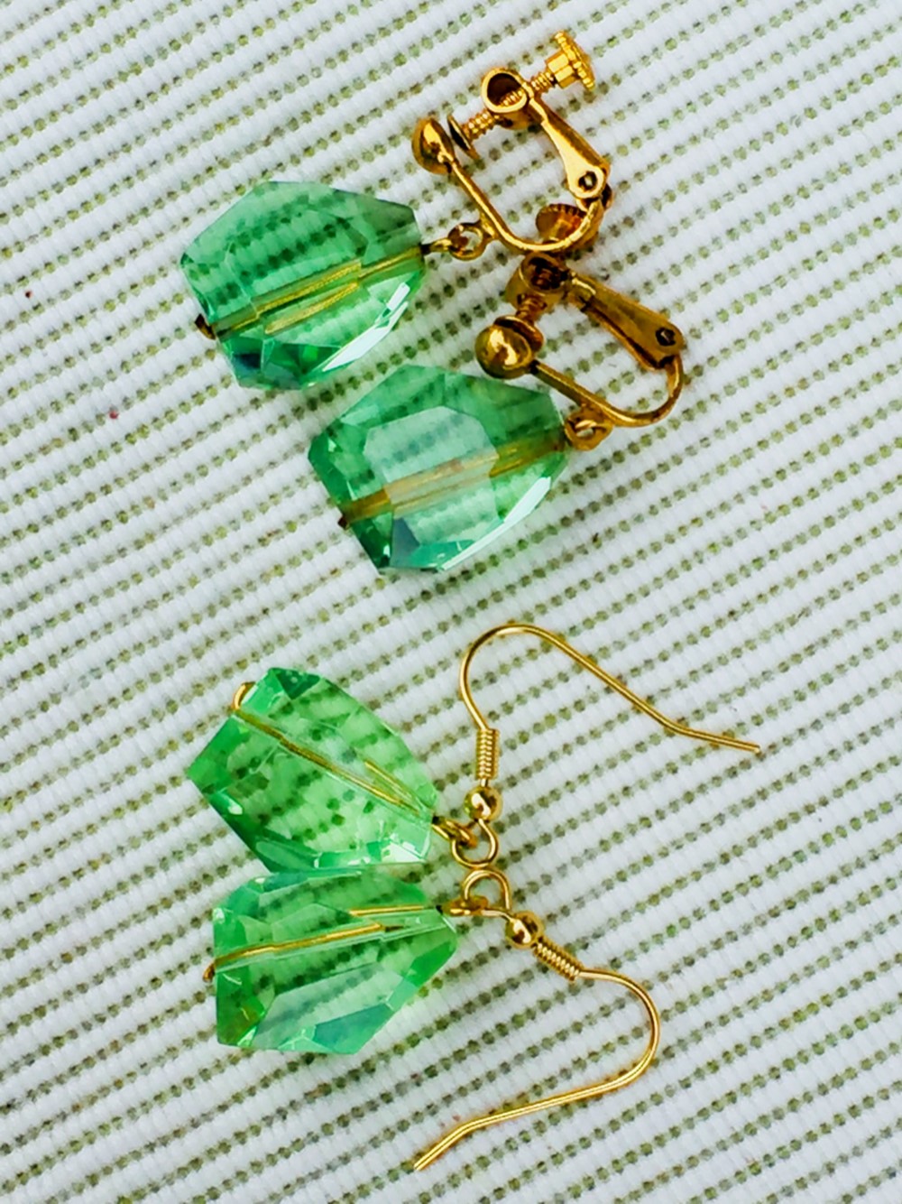 シエラネバダ産アンダラクリスタル　ピアス＆イヤリング✨　マーリングリーン(⋈◍＞◡＜◍)。✧♡ 6,497円