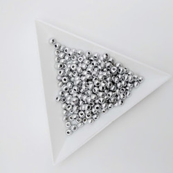チェコシードビーズA　特大　6/0　エッチドアルミニウムシルバー　14ｇ　ASEEDBEADSL 5枚目の画像
