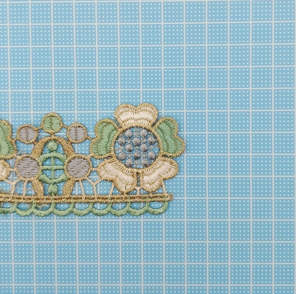 刺繍リボン 　50cm　レースフラワー　No.A-2　インド刺繍　INRRIB 5枚目の画像