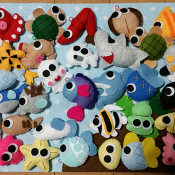 フェルトのお魚釣りセット☆ハンドメイド、知育☆保育園、幼稚園、施設