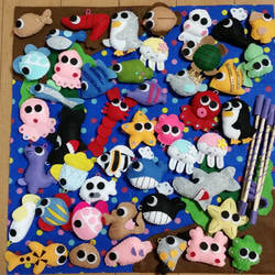 大漁♪お魚釣りセット☆フェルト、ハンドメイド！手作りおもちゃ