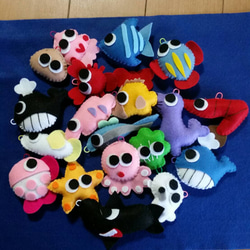 フェルトのお魚釣りセット☆ハンドメイド、知育☆保育園、幼稚園、施設