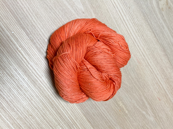 刺し子糸-20/4  オレンジ　180m 3枚目の画像
