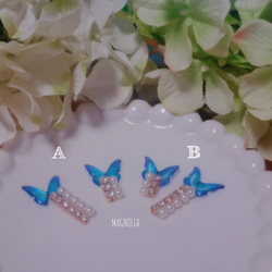幸せのﾓﾙﾌｫ蝶　ｱｼﾝﾒﾄﾘｰﾋﾟｱｽ　ｲﾔﾘﾝｸﾞ可 3枚目の画像