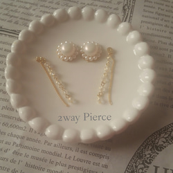 Perl　2way Pierce　or　Earring 2枚目の画像