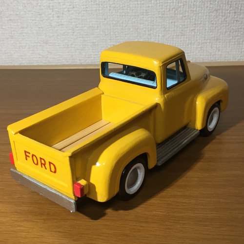 木製ミニカーフォードトラックF-100 その他置物 コスモズ
