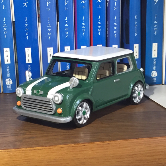 ミニローバ　　レトロ 木製ミニカーローバーミニ その他置物 コスモズ ファクトリー