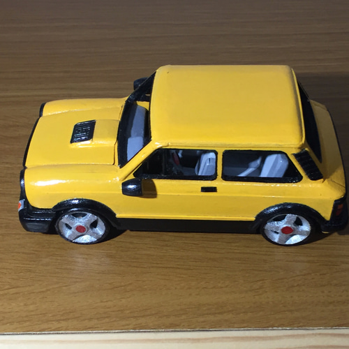 木製ミニカーアウトビアンキA112 その他置物 コスモズ ファクトリー