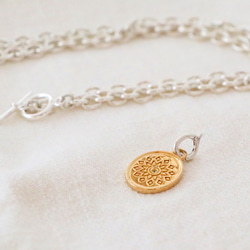 Oval Signet Necklace (combi） 4枚目の画像