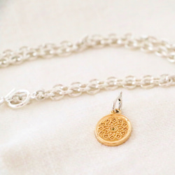 Oval Signet Necklace (combi） 5枚目の画像