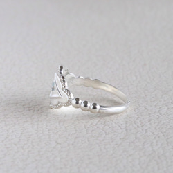 ✧silver925 ｱｸｱﾏﾘﾝ✧ Lozenge Ring 3枚目の画像