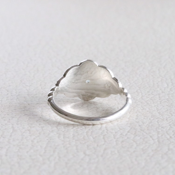 ✧silver925 ｱｸｱﾏﾘﾝ✧ Lozenge Ring 4枚目の画像