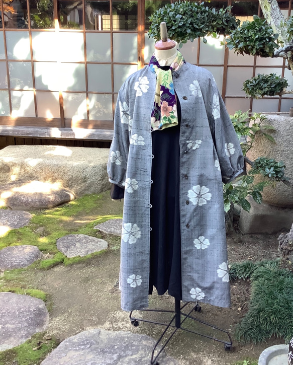 着物リメイク　　着物リメイクワンピース　　ペプラムジャケット 着物リメイク 着物リメイクワンピース ペプラムジャケット