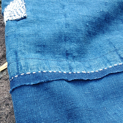 藍染め木綿の刺し子パンツ 5枚目の画像