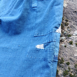 藍染め木綿の刺し子パンツ 7枚目の画像