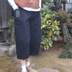 着物リメイク　紬のふんわりバルーンパンツ 1枚目の画像