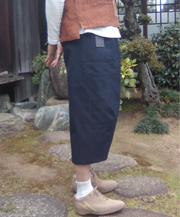 着物リメイク　紬のふんわりバルーンパンツ 3枚目の画像