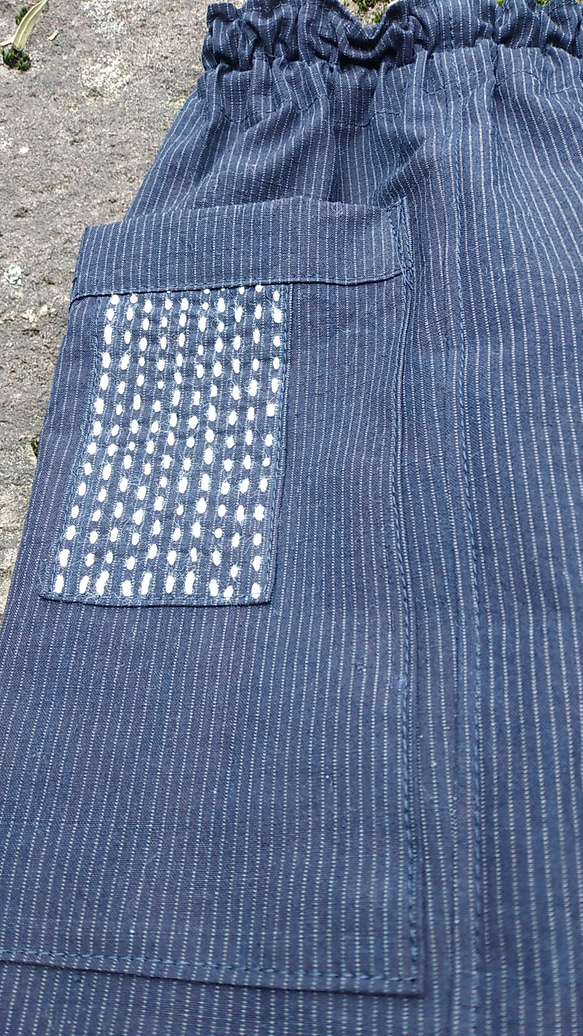 着物リメイク　紬のふんわりバルーンパンツ 6枚目の画像