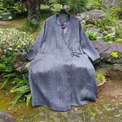 着物リメイク カシュクールワンピース ワンピース 古布華 通販 着物リメイク カシュクールワンピース ワンピース 古布華 通販