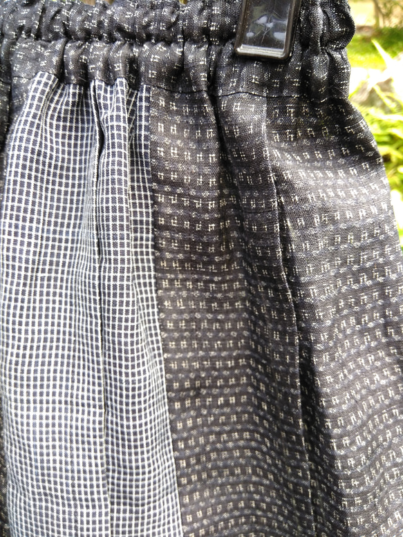 麻上布のフレアスカート 5枚目の画像