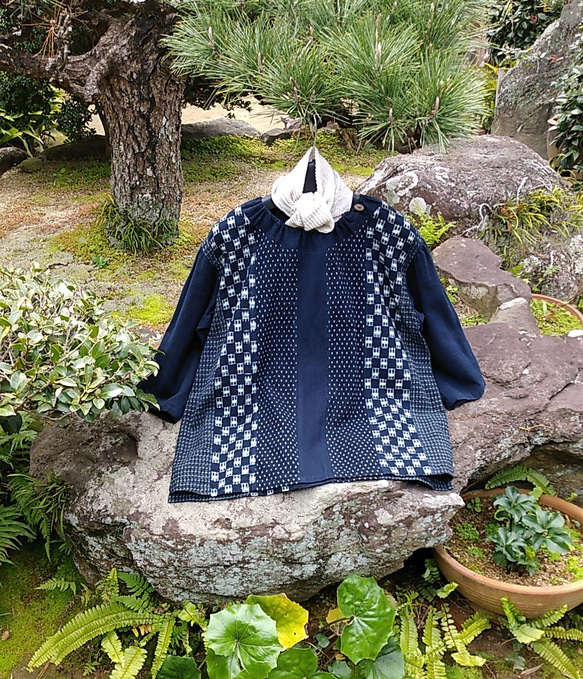 着物リメイク 絣のブラウス ブラウス 古布華 通販 8847008