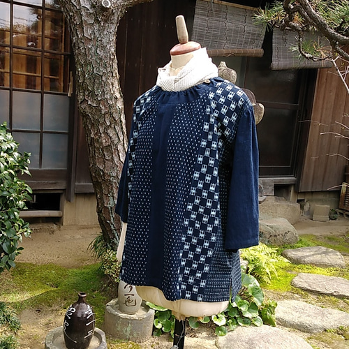 着物リメイク 絣のブラウス ブラウス 古布華 通販 8847008